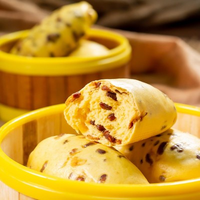 南瓜红豆卷手工馒头冷冻包子花卷早餐半成品家用速冻杂粮面食品厂