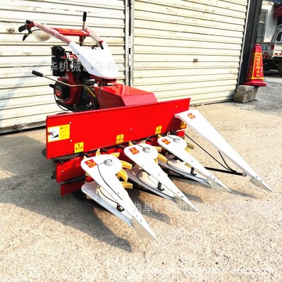 手扶前置谷子旱稻割倒机 1米宽幅农用收割机