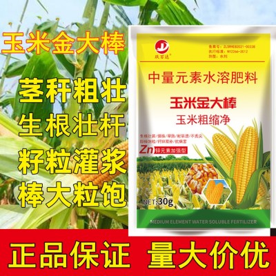 金大棒玉米专用叶面肥增产剂增收喷施锌肥矮壮素抗倒膨大剂水溶肥