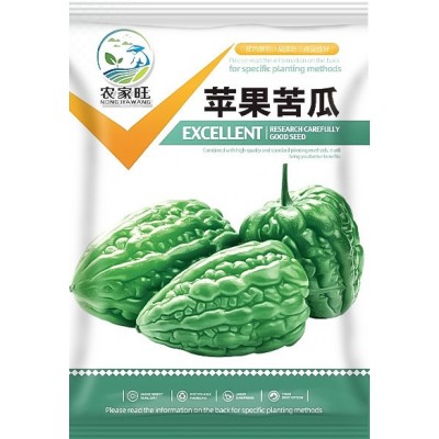 批发白色苹果苦瓜种子厚肉白皮苦瓜甜脆爽口可生吃农田菜园