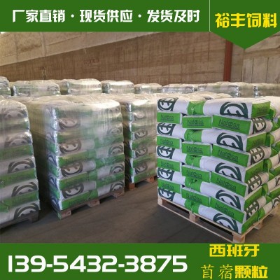 袋装西班牙苜蓿草颗粒 牛马羊禽畜饲料 西班牙苜蓿草颗粒