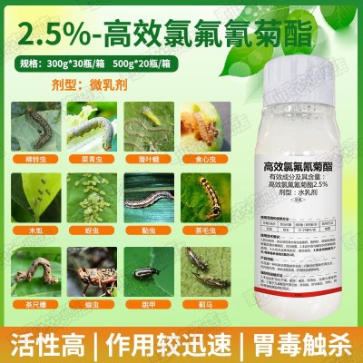 高效氯氟氰菊酯杀虫剂蔬菜青蚜虫食心虫地下害虫果树花卉 杀虫农药