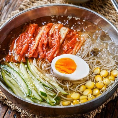 【韩式清水冷面】清福食品韩式风味小麦冷面 东北大冷面附带料包