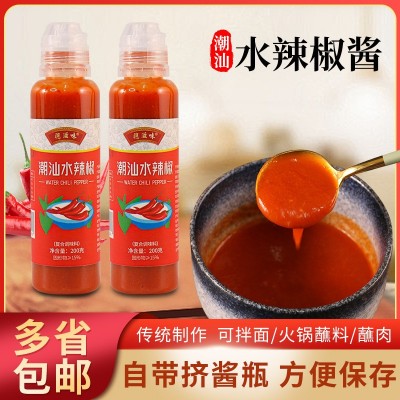 潮汕辣椒酱餐饮商用大桶沙县小吃火锅蘸酱水辣椒调味料批发