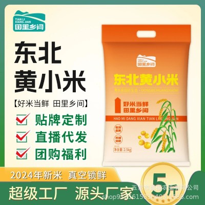 【田里乡间】24年新米 东北黄小 农家一级 糯米黑米 月子米 2.5kg