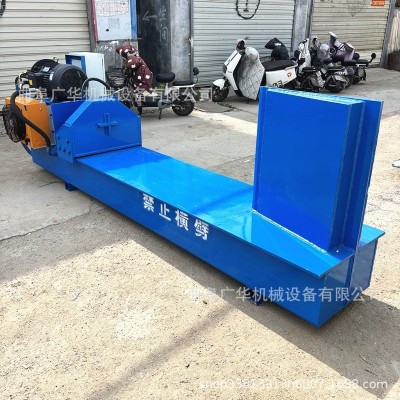 重型50吨压力劈裂机 生物颗粒厂劈柴机抗造耐用