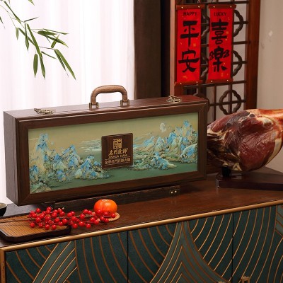 名门匠师金华火腿正宗火腿9斤整腿木盒商务春节礼品特产礼盒礼包