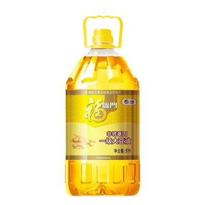 中粮福临门非转基因一级大豆油5L 餐饮食用油大豆油一件代发 4瓶图5