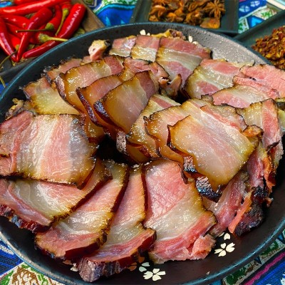 湖南湘西腊肉厂家农家烟熏咸肉非四川五花瘦肉排骨批发图5