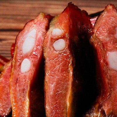 正宗柴火烟熏腊排骨四川农家特产自制山散养土猪腊肉特色柏树熏制 1件图3