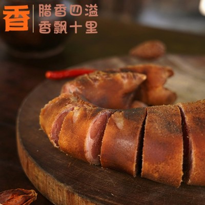 四川腊肉特产正宗农家自制柴火烟熏腊猪脚整只特色腊味猪腿腊猪蹄图2