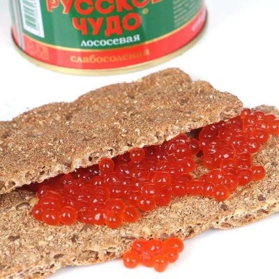 俄罗斯进口铁盒合成模仿鱼籽酱寿司料理红鱼籽120克复合调味酱图4