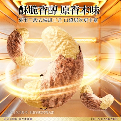 带皮腰果特大颗粒越南特产盐焗紫衣腰果原味散装批发坚果炒 货厂家图3