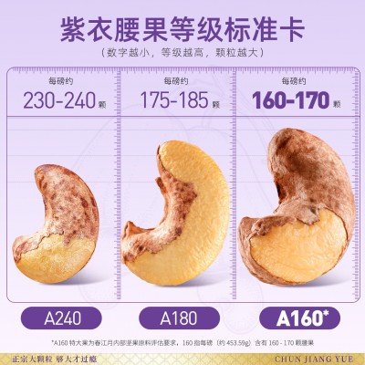 带皮腰果特大颗粒越南特产盐焗紫衣腰果原味散装批发坚果炒 货厂家图2