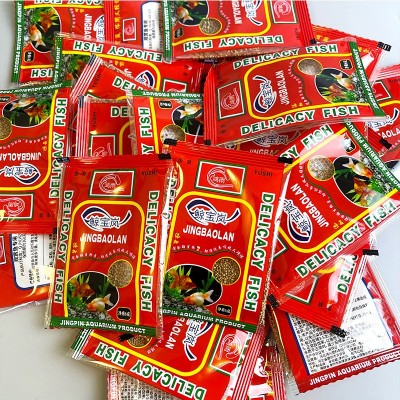 水族观赏鱼粮小袋颗粒上浮型鱼食金鱼锦鲤小型鱼专用鱼粮厂家批发图2