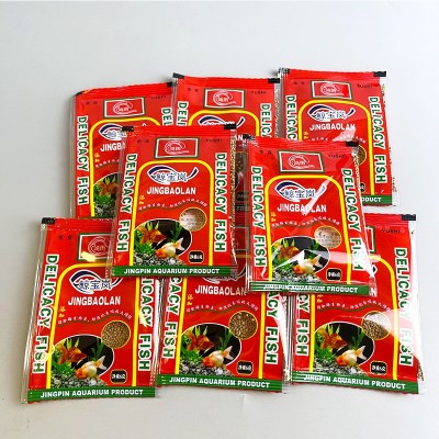 水族观赏鱼粮小袋颗粒上浮型鱼食金鱼锦鲤小型鱼专用鱼粮厂家批发图3