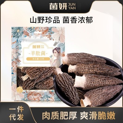 批发代加工菌妍羊肚菌50克剪脚短柄菌菇干货云南特产非硫熏 1袋