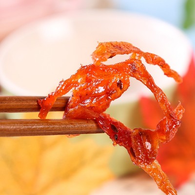 吴氏高丽系列名菜办公室零食素干煸鱿鱼丝豆制品食品20克整箱批发 100包图3