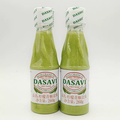 越南原装进口柠檬青椒盐酱泰式餐厅清爽调味酱260g蒜蓉越南进口酱 3瓶