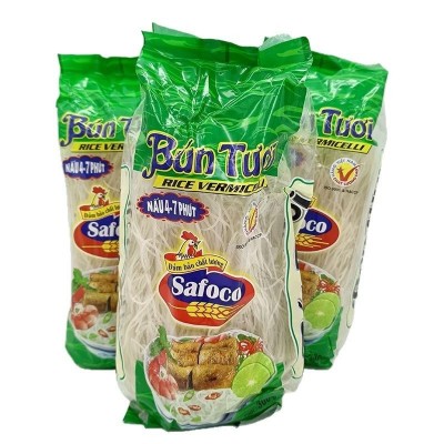 越南进口Safoco鲜米粉透明水晶春卷用粉餐厅商用15包*300克干米线 15袋图4