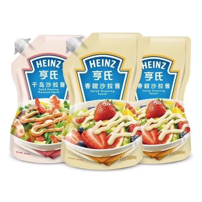 亨氏香甜千岛原味沙拉酱200g寿司色拉蔬菜水果沙拉面包酱含裱花嘴 1袋