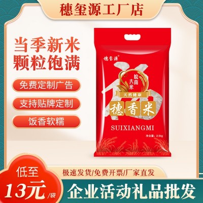 小红书大米5斤装真空包装2.5kg加油站银行活动籼米南陵大米优质 40袋