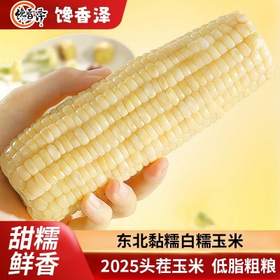 【当季头茬玉米】东北白糯玉米非即食真空装新鲜黏甜苞米早餐代餐 5个