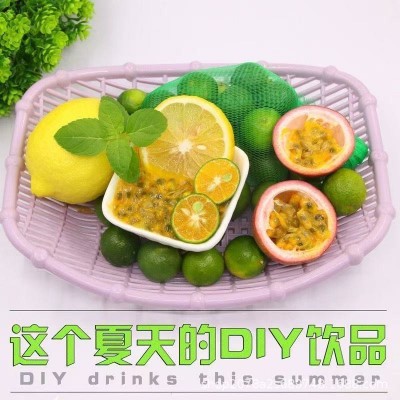 钦蜜黄金百香果+塔西提无籽青柠檬新鲜水果组合装饮品双拼搭配图3