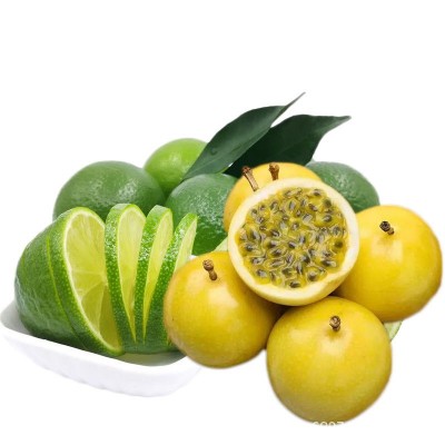 钦蜜黄金百香果+塔西提无籽青柠檬新鲜水果组合装饮品双拼搭配图5