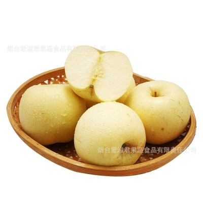 烟台黄金奶油富士苹果糖心当季整箱山东栖霞白苹果礼品盒一件代发 1盒图5