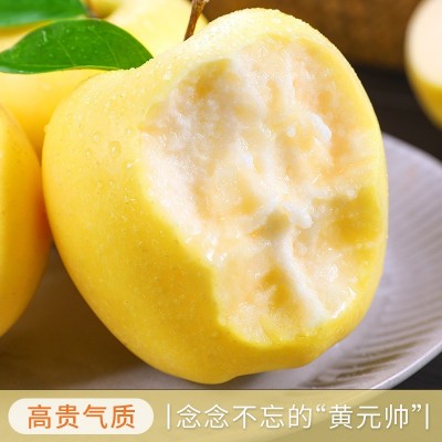 黄元帅苹果新鲜水果当季奶油红富士粉面刮泥黄金帅烟台香蕉平安果 1件图2