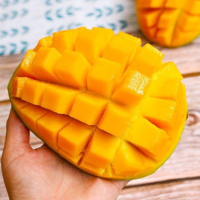 攀枝花凯特芒果新鲜大果热带水果青皮甜心大现摘现发鲜摘四川直供 1箱图2