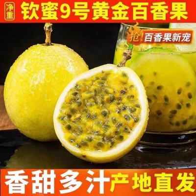 黄金百香果钦蜜9号新鲜水果热带黄金果甜果原浆现摘批发价包邮图3