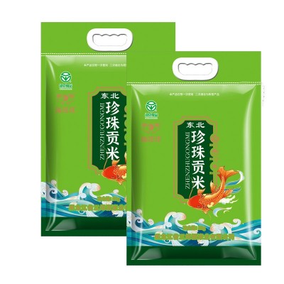 2024东北珍珠贡米5kg珍珠米10斤编织袋包装现磨大米厂家一件代发图3