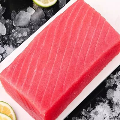 金枪鱼新鲜刺身海鲜鲜活速冻鱼肉大脂块非整条切片寿司料理批发 2斤