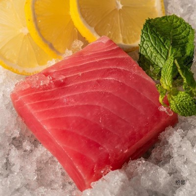 金枪鱼新鲜刺身海鲜鲜活速冻鱼肉大脂块非整条切片寿司料理批发 2斤图3