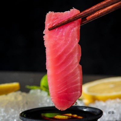 金枪鱼新鲜刺身海鲜鲜活速冻鱼肉大脂块非整条切片寿司料理批发 2斤图4
