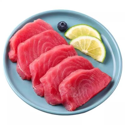 金枪鱼新鲜刺身海鲜鲜活速冻鱼肉大脂块非整条切片寿司料理批发 2斤图5