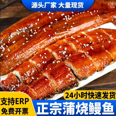 日式蒲烧鳗鱼加热即食超特大新鲜烤鳗鱼饭整条鳗鱼日料寿司商用 3条