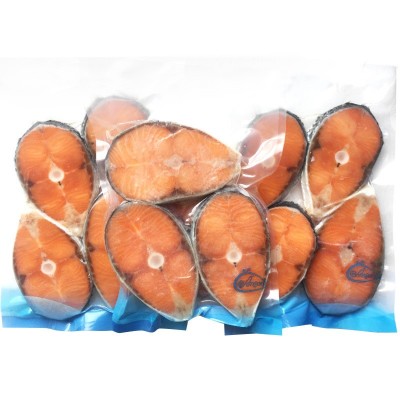 智利三文鱼尾段500克大西洋鲑鱼排段刺身海鲜批发冷冻深海野生 2斤图2