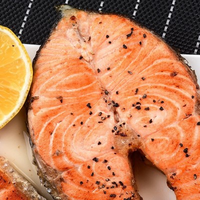 智利三文鱼尾段500克大西洋鲑鱼排段刺身海鲜批发冷冻深海野生 2斤图3