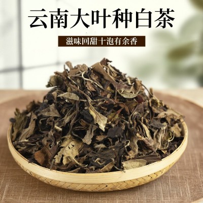 2022年老白茶寿眉贡眉干仓茶叶批发500克云南大叶种白茶厂家直供图3