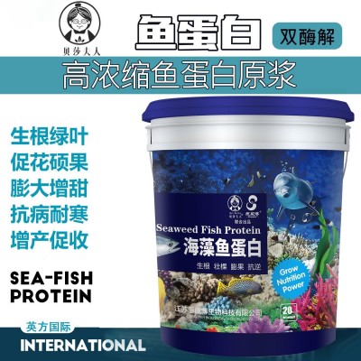 甲壳素海藻鱼蛋白桶装氨基酸水溶肥生根剂20kg农用冲施肥高活性 1桶图2