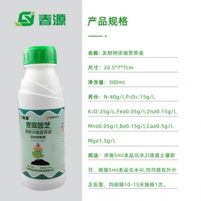 春源浓缩发财树专用营养液植物招财树幸福树营养液壮苗绿叶肥料 1瓶图3