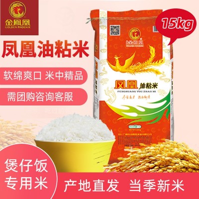 新米凤凰油粘米15Kg煲仔饭餐厅家庭用米30斤江西大米新鲜香米软香