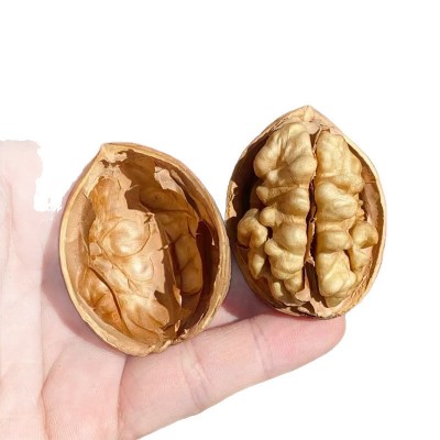 25年新核桃 新疆纸皮核桃批发手捏即开原色原味阿克苏185薄皮核桃 2斤图5