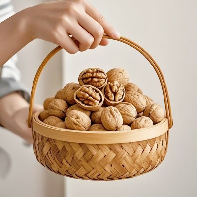 25年新核桃 新疆纸皮核桃批发手捏即开原色原味阿克苏185薄皮核桃 2斤图2