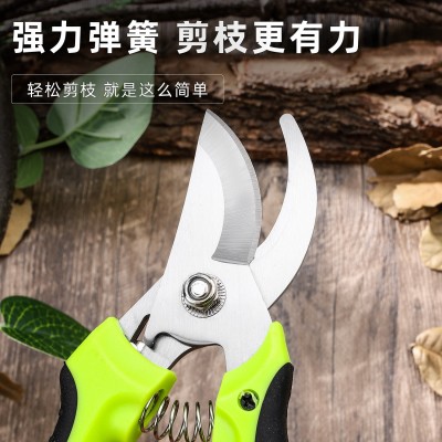 厂家直销不锈钢多用途鸟嘴修枝剪刀果园摘果剪刀省力园林修枝剪刀图2
