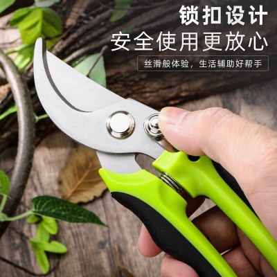 厂家直销不锈钢多用途鸟嘴修枝剪刀果园摘果剪刀省力园林修枝剪刀图3