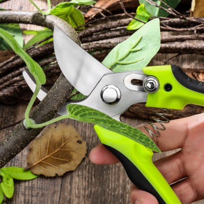 厂家直销不锈钢多用途鸟嘴修枝剪刀果园摘果剪刀省力园林修枝剪刀图4